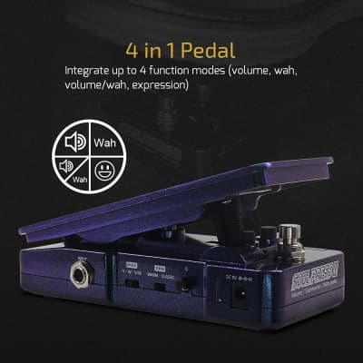 Hotone Wah Active Volume Passive Expression Guitar Effects Pedal Switchable Soul Press II 4 in 1 with Visible Guitar Effects Pedal image 2
