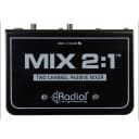 Radial Engineering Mix 2:1 2-Ch Single Mono Output Passive Audio Combiner Mixer