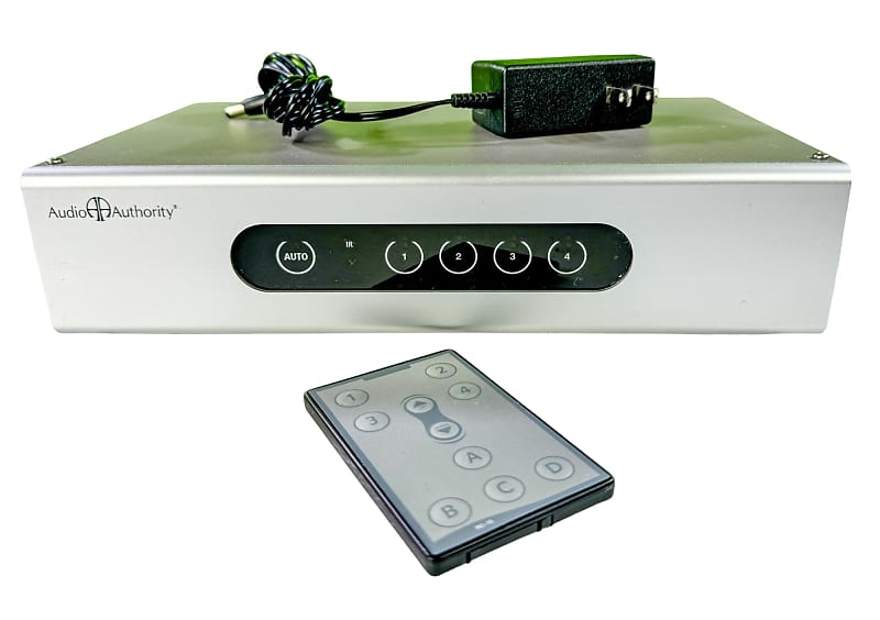 Audio Authority 1154B Signal-Sensing HDTV AutoSelector Home Theater w/IR Remote  			