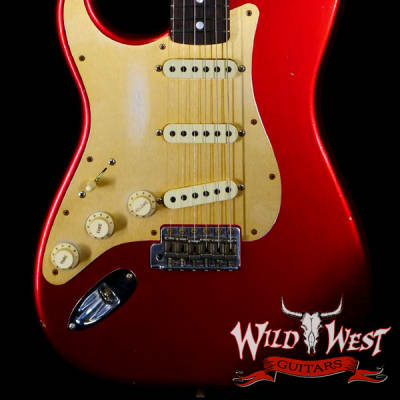 Fender Custom Shop Limited Edition Big Head Stratocaster Jouneyman Relic Hand-Wound Pickups Lefty Left-Handed Candy Apple Red image 1