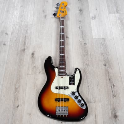 Fender American Ultra Jazz Bass Guitar, Rosewood Fingerboard, Ultraburst image 3