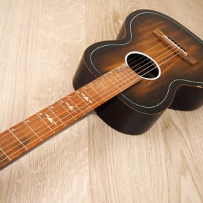 1930s Regal Square Neck Vintage Parlor Acoustic Slide Guitar