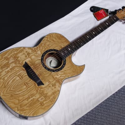 Dean Exhibition Quilt Ash 12-String Acoustic-Electric Guitar with Aphex