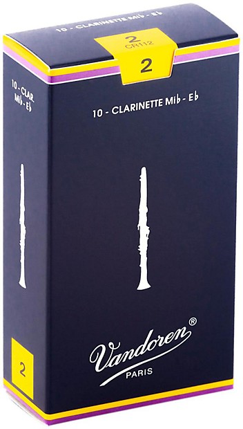 Vandoren CR112 Traditional Eb Clarinet Reeds - Strength 2 (Box of 10) image 1