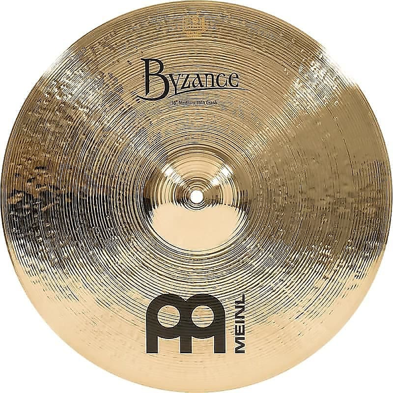 Meinl Byzance Brilliant B16MTC-B 16" Medium Thin Crash Cymbal (w/ Video Demo) image 1
