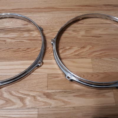 world max  Rims / Hoops Snare  !2" set  2000 chrome image 1