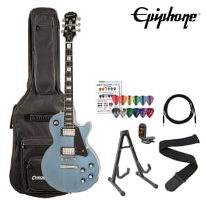 Epiphone Les Paul Custom Pro Electric Guitar Kit- Includes: Gig Bag, Stand, Strap, Cable, Tuner & Pi image 2