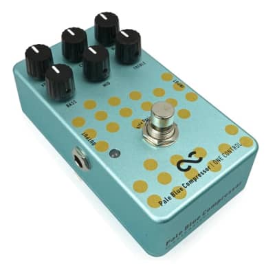 New One Control Pale Blue Compressor Guitar Effects Pedal