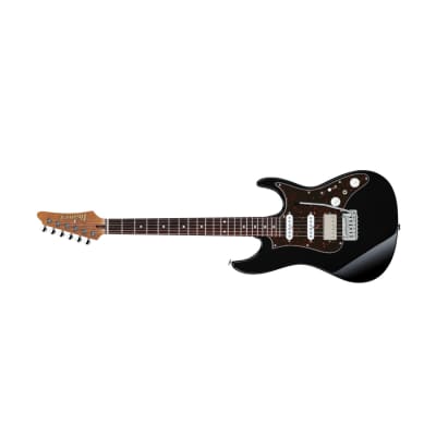 Ibanez AZ Prestige 6-String Electric Guitar with Case (Right-Handed, Black) image 5