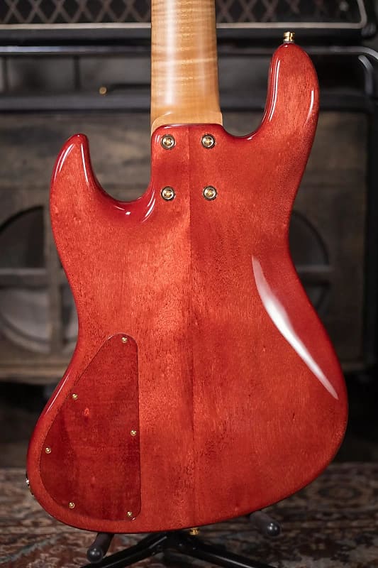 Sadowsky Limited Edition 2023 MasterBuilt 21-Fret 5-String Standard J/J  Bass - Majestic Red Transparent