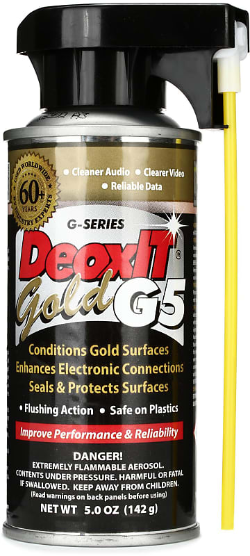 CAIG DeoxIT D5 Spray, Contact Cleaner/Rejuvenator, 5 oz.