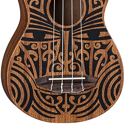 Luna Guitars Uke Tribal Mahogany Soprano image 2