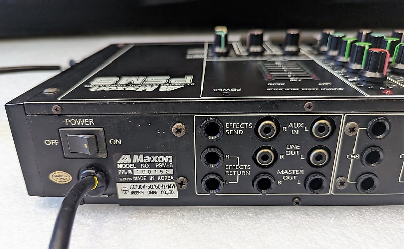 Maxon PSM-8 アナログミキサー Maxon PSM8 8-Channel Stereo Mixer FOR SALE – Soundgas
