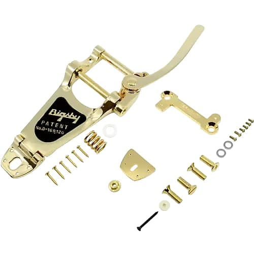 Bigsby B7 Gold with Vibramate V7 Vibrato Set for Les Paul | Reverb