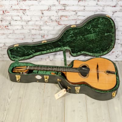 Dell Arte Gypsy Jazz Acoustic-Electric Guitar, Natural w/ Case x955 (USED) image 11