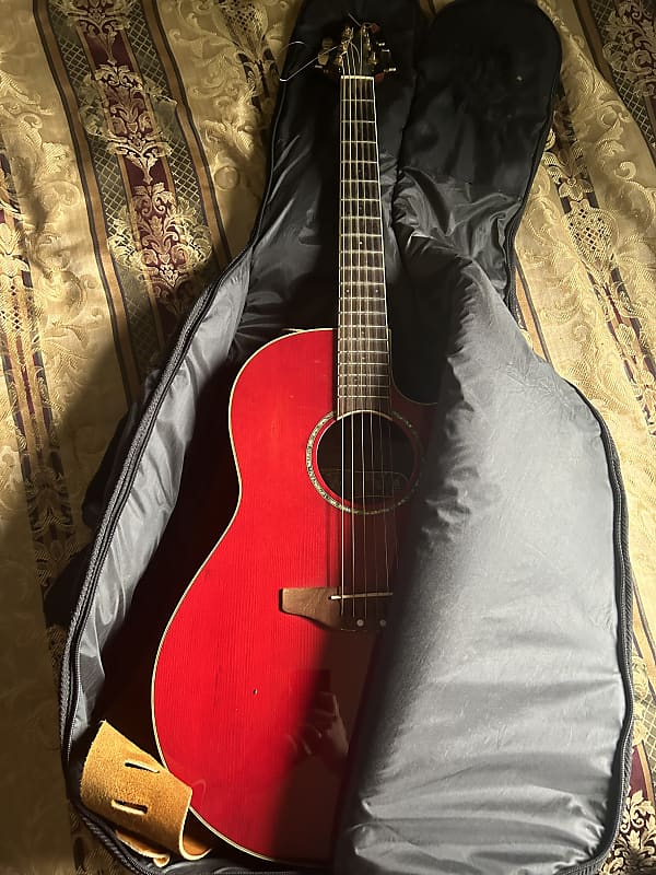 Ovation Celebrity Ruby Red Acoustic Electric Guitar | Reverb