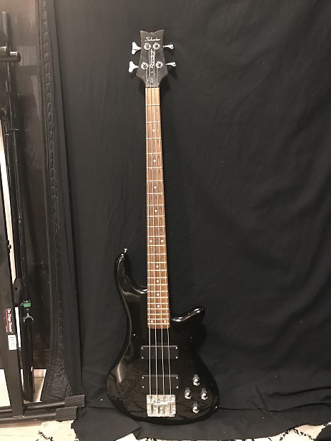 Schecter C-4 Deluxe Active 4-String Bass See-Thru Black image 1