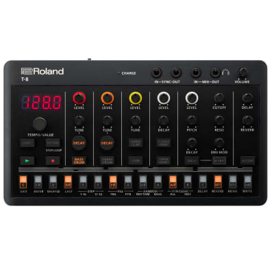 New Roland Aira Compact T-8 Beat Machine Portable Drum Machine and Bass Synth image 1