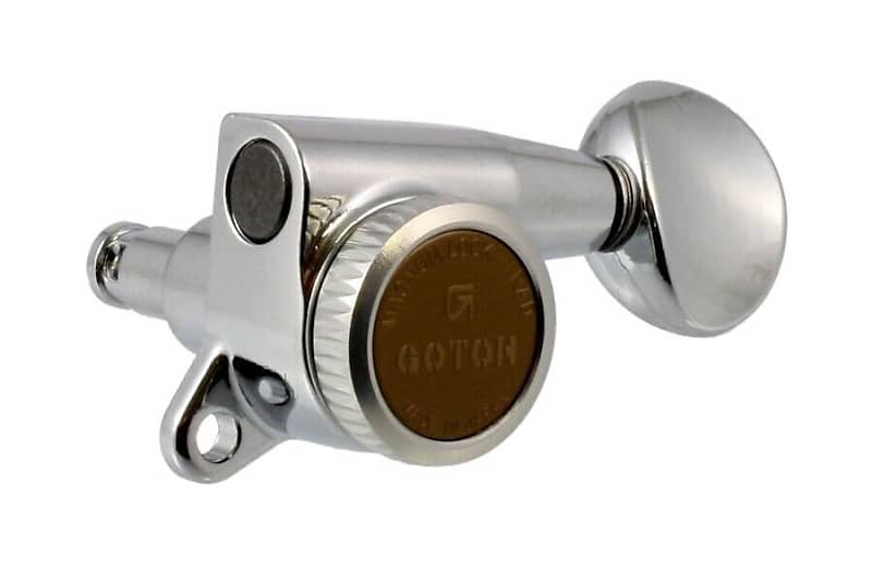 New Gotoh 6 In Line Locking Tuners For Guitar 16:1 Gear Ratio 