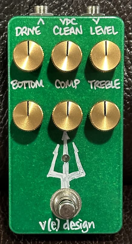 VFE Pedals Merman transparent overdrive - Green + Gold