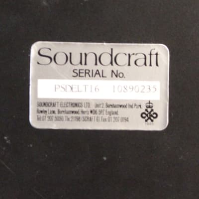 Soundcraft Delta Mixer S200 Power Supply Unit Series 400B / 200 Mixing Consoles Made in England PSU image 5