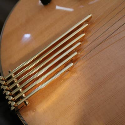 Gold Finger Tail Piece (Right/Left Handed) Archtop Guitar image 4