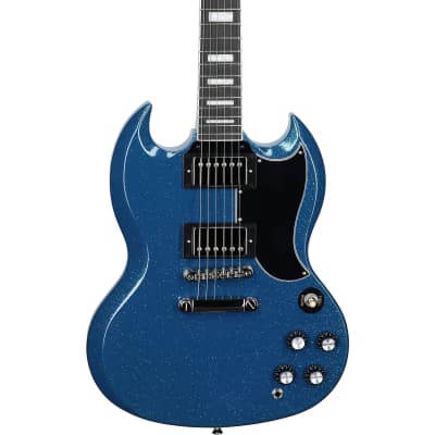 Epiphone Exclusive SG Custom Electric Guitar, Blue Sparkle