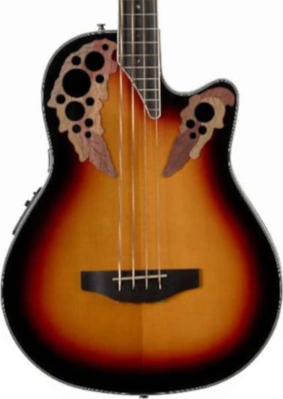 Ovation CEB44-1N Celebrity Elite Acoustic-Electric Bass, New England Burst image 1