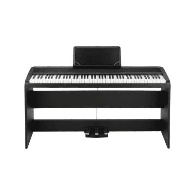 Korg B1SP-BK Digital Piano with Stand and 3 Pedal Unit | Reverb