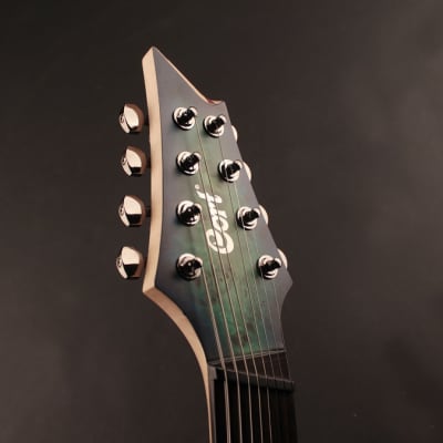 Cort KX508MS KX Series 8 String Electric Guitar. Mariana Blue Burst image 6