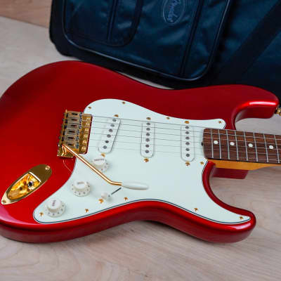 Fender Traditional '60s Stratocaster w/ Gold Hardware MIJ 2017 Candy Apple Red w/ Bag image 10
