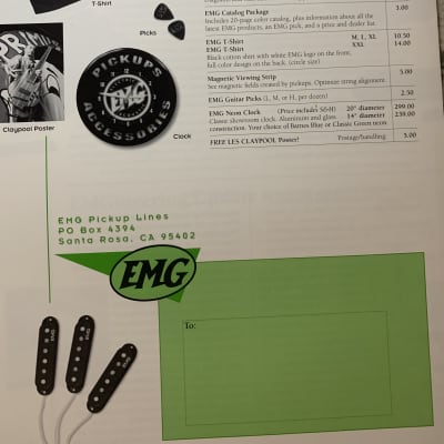 EMG Catalog Brochures Pickup Lines Vintage H 85 89 image 11