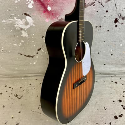 1965 Stella H-929 Tenor Acoustic Guitar Redburst Vintage 1960's w/Case & Extras image 6