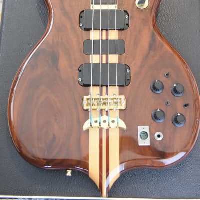 Alembic Series I 1 4 string bass guitar LED's + Original Hard case & DS-5 power image 7