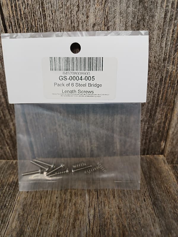 Allparts GS-0004-005 Bridge Intonation Length Screws Pack of 6