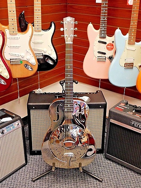 Rogue classic brass body resonator guitar discount