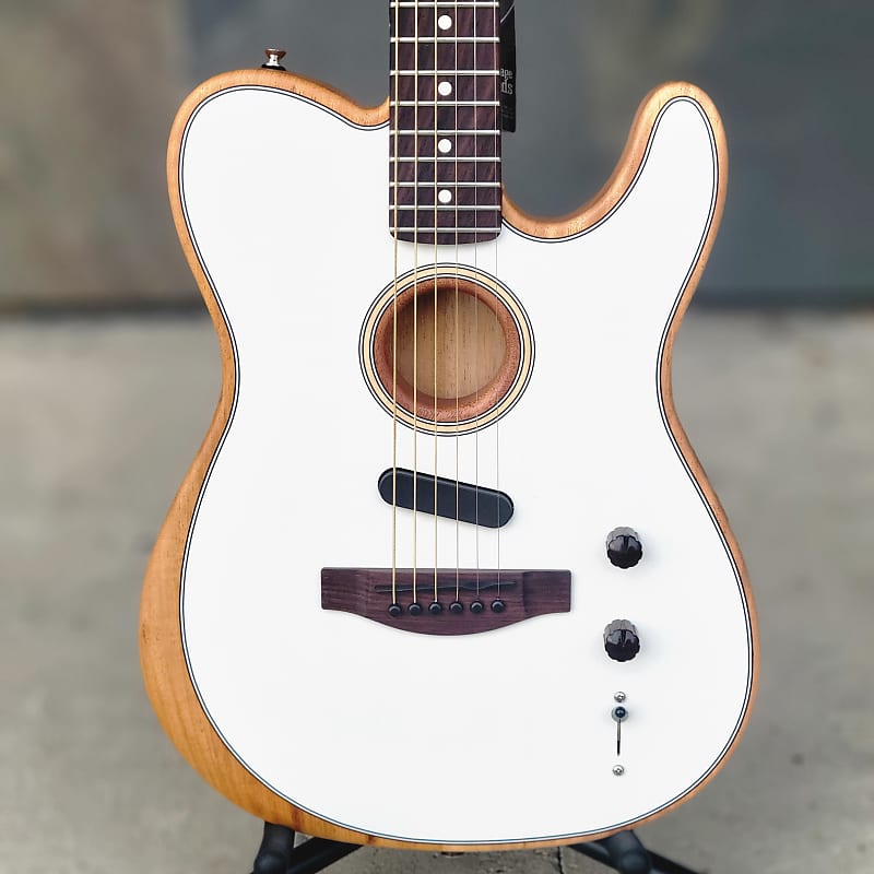 Fender Acoustasonic Player Telecaster, Arctic White | Reverb