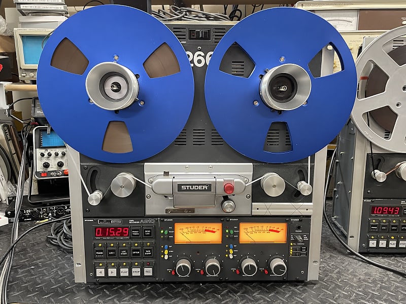 Studer A810 10.5 1/2 track reel to reel tape recorder SERVICED! BUTTERFLY  HEADS!