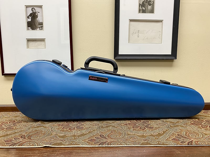 BAM France Hightech Contoured 4/4 Violin Case in Azure Blue 2002XLB