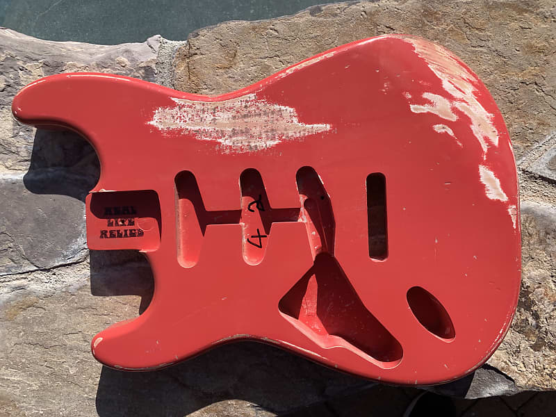 Real Life Relics S Body Left Hand Aged Fiesta Red Nitro Lacquer