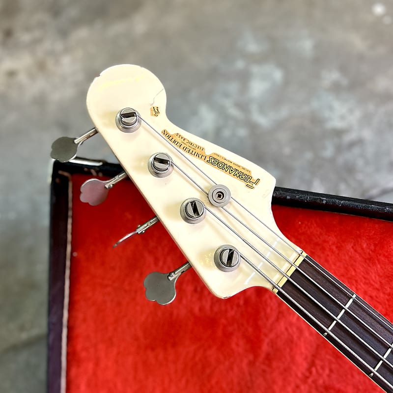 Fernandes Electric Jazz bass 1984 - Olympic white limited