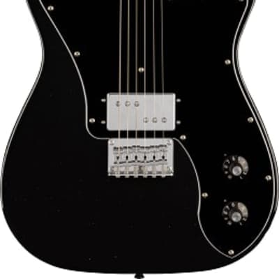 Squier Paranormal Esquire Deluxe Electric Guitar, Maple Fingerboard, Black Pickguard, Metallic Black image 2