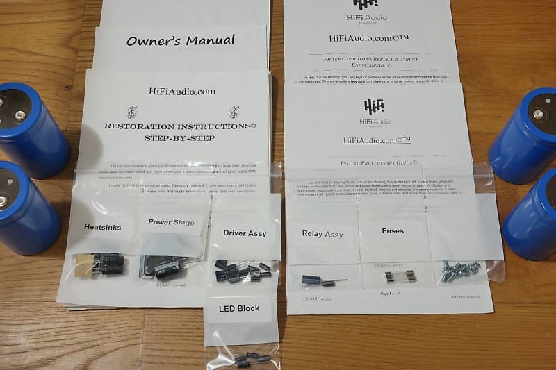 Harman Kardon Citation 16A restoration kit filter capacitor repair rebuild fix  			