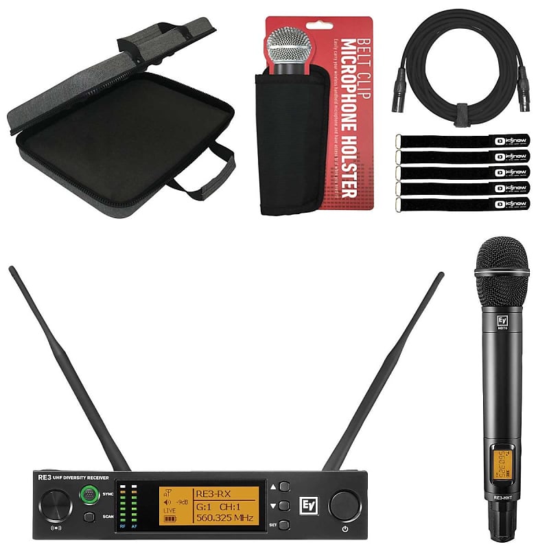 AMAZING WIRELESS Microphone System: Electro-Voice RE3 UHF Wireless 
