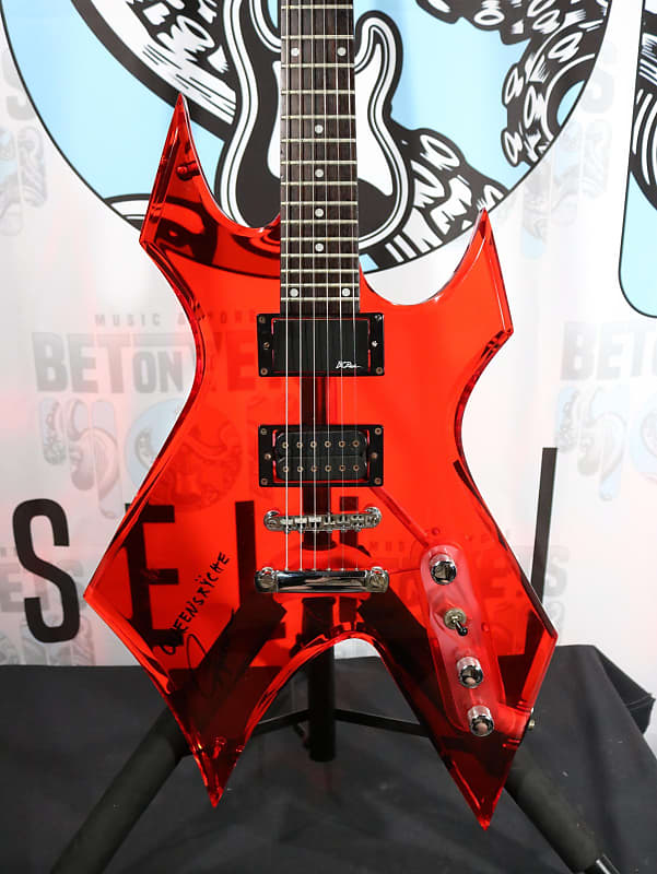 B.C. Rich Warlock Red Acrylic w/ HSC Reverb