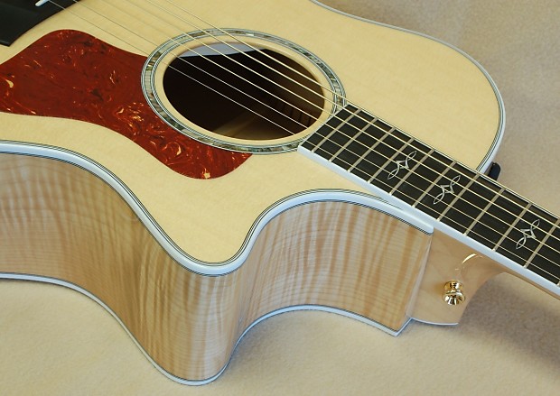 Taylor 614ce Maple Spruce Grand Auditorium Acoustic Electric With AA Flame Maple upgrade