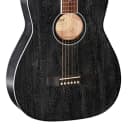 Cort Standard Series AF590 Acoustic Guitar, Concert Body, Fishman Sonitone, Black Open Pore