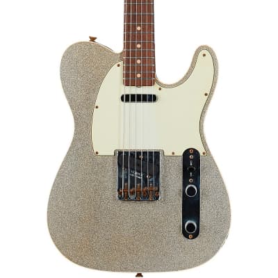 Fender Custom Shop Limited-Edition Platinum Anniversary '63 Telecaster Journeyman Relic Electric Guitar Aged Silver Sparkle image 1