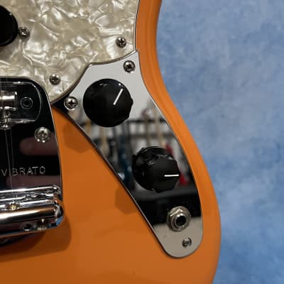 2021 Fender Japan Traditional II 60s Competition Mustang Capri Orange W/ Matching Headstock image 10