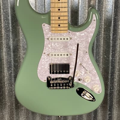 G&L USA 2022 Fullerton Deluxe Legacy HB Matcha Green Guitar & Bag #9288 Used for sale